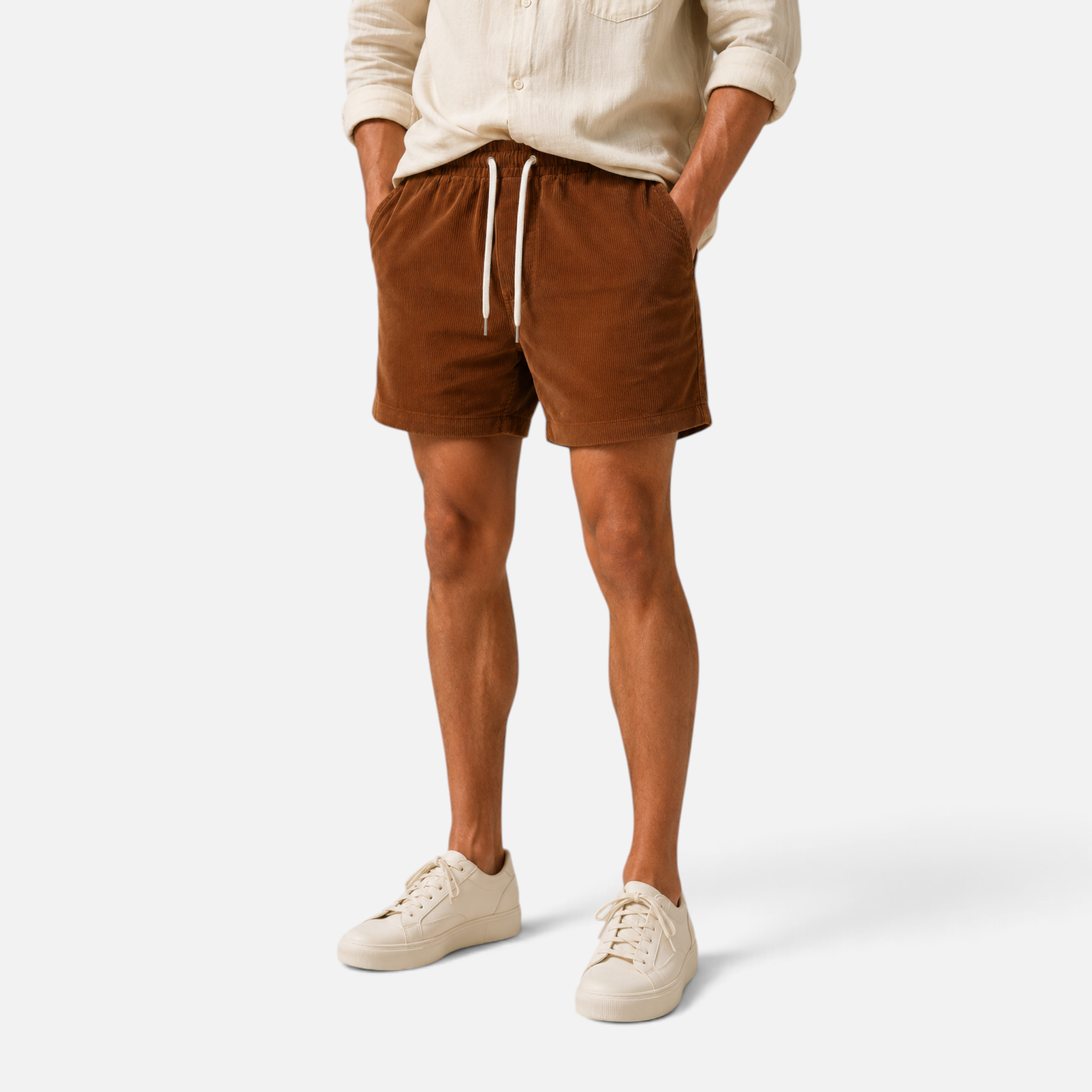 Valeniri | Men's Corduroy Shorts – Cotton Casual Classic Fit