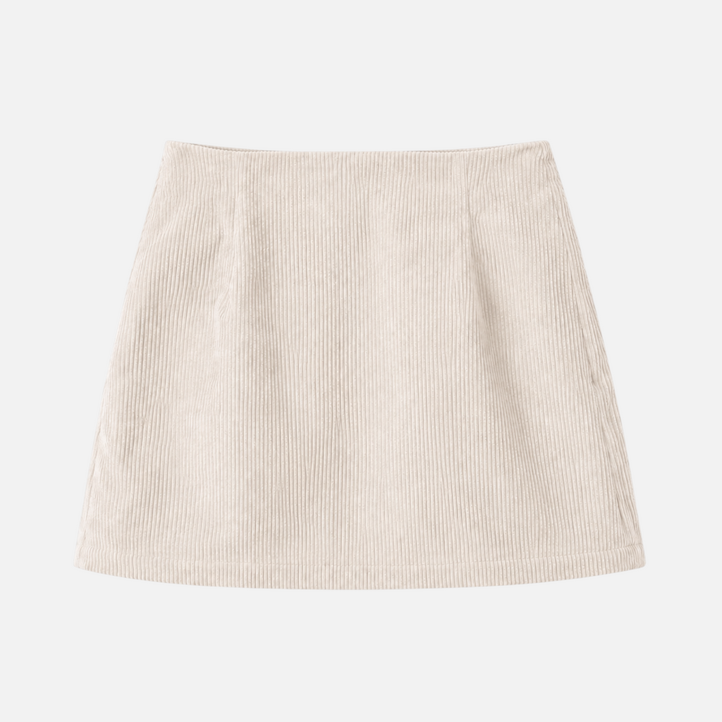 Valeniri | Women's Corduroy A-Line Skirt Classic High Waist Casual