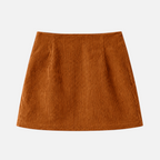 Valeniri | Women's Corduroy A-Line Skirt Classic High Waist Casual