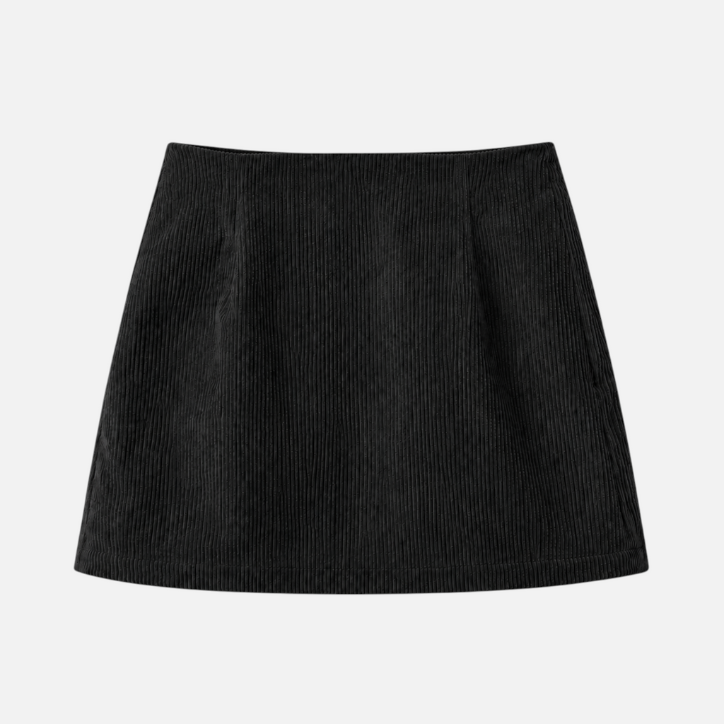 Valeniri | Women's Corduroy A-Line Skirt Classic High Waist Casual