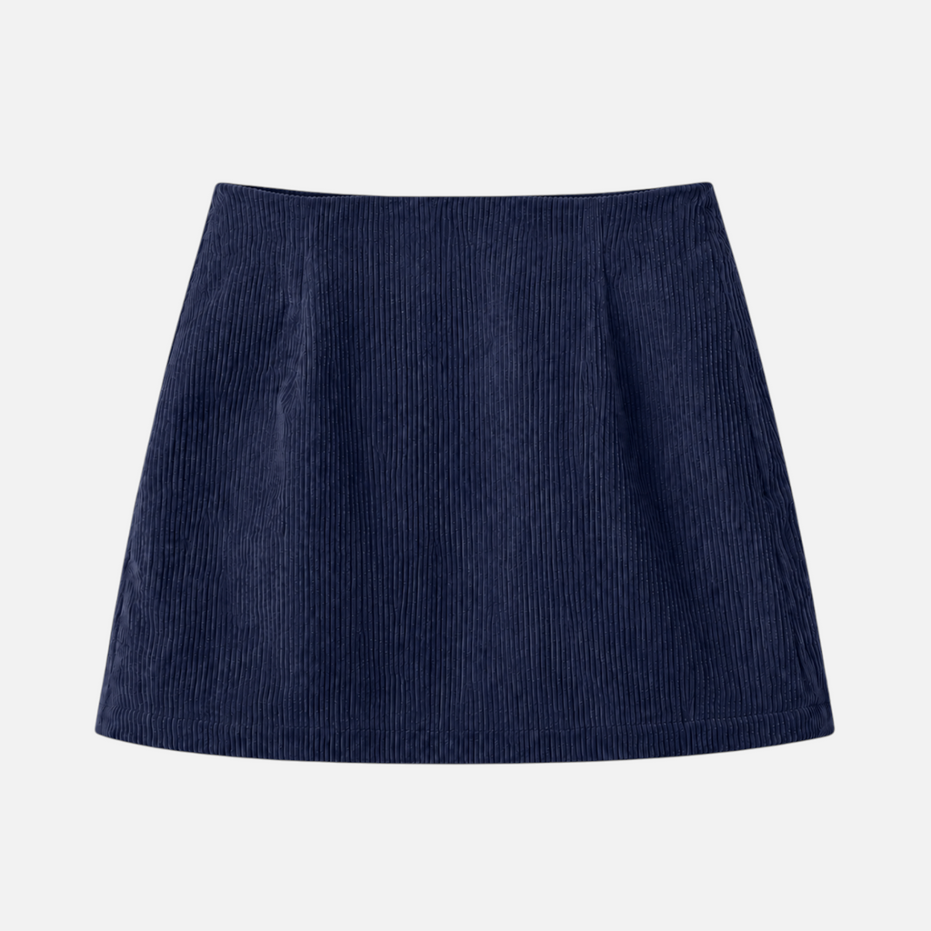 Valeniri | Women's Corduroy A-Line Skirt Classic High Waist Casual