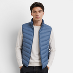 Valeniri | Men's Lightweight Stand Collar Sleeveless Zip Vest Classic Fit