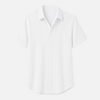 Valeniri | Men's Linen Shirt Short Sleeve Stand Collar for Everyday Wear