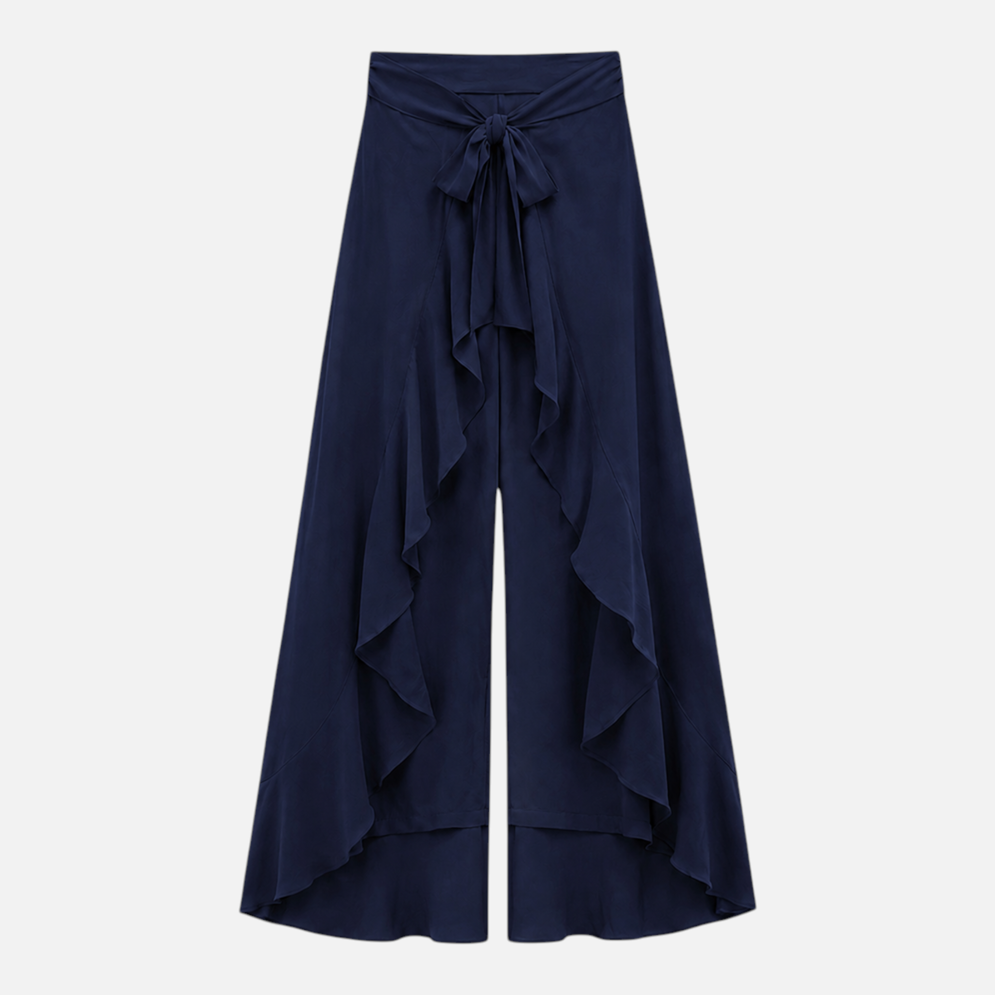 Valeniri | Women's Wide Leg Dress Trousers Lace Up High Waist Pants