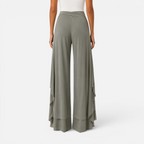 Valeniri | Women's Wide Leg Dress Trousers Lace Up High Waist Pants