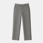 Valeniri | Women's Herringbone Wool Trousers Classic Straight Leg Pants