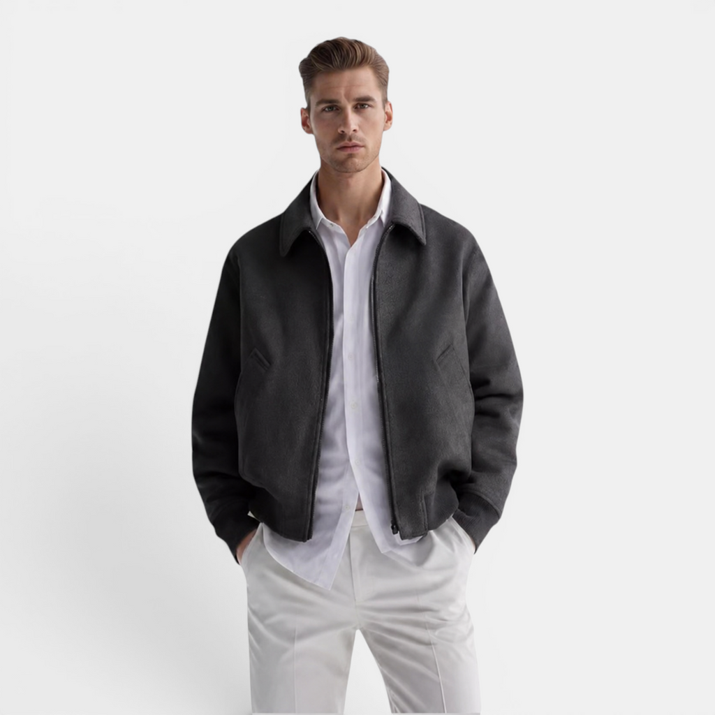 Valeniri | Men's Wool Blend Collar Jacket Classic British Style Outerwear