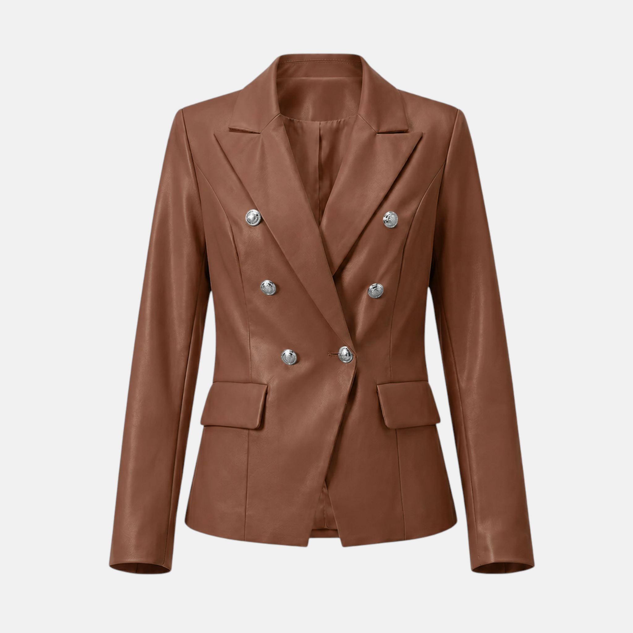 Valeniri | Women's Tailored Blazer Classic Fit Elegant Leather Jacket