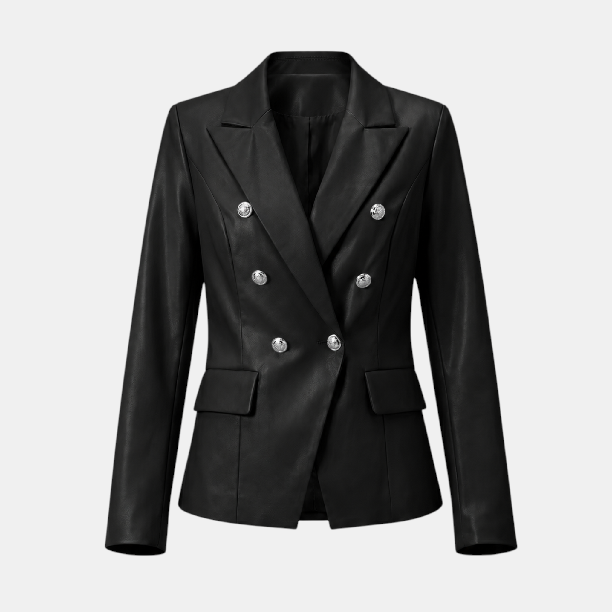 Valeniri | Women's Tailored Blazer Classic Fit Elegant Leather Jacket