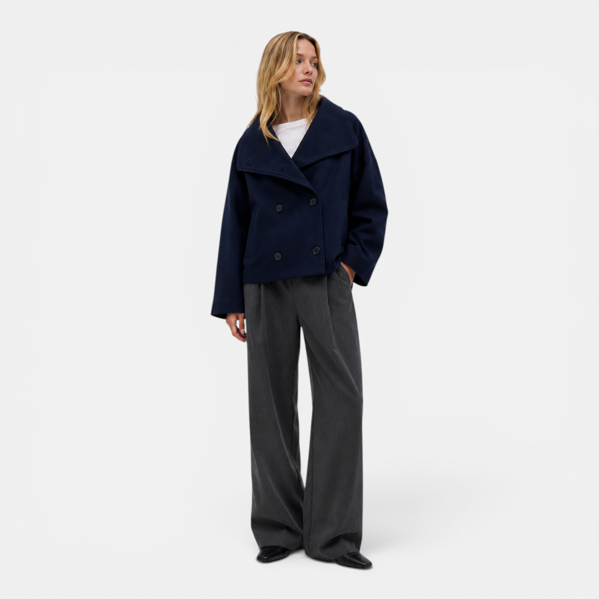 Valeniri | Women's Double-Faced Wool Coat Classic Longline Outerwear