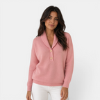 Valeniri | Women's Polo Collar Knit Pullover – Soft Comfort Classic Fit