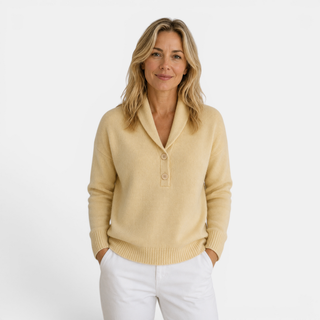 Valeniri | Women's Polo Collar Knit Pullover – Soft Comfort Classic Fit