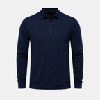 Valeniri | Men's Long Sleeve Polo Shirt – Stand Collar Casual Classic Fit
