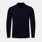 Valeniri | Men's Long Sleeve Polo Shirt – Stand Collar Casual Classic Fit