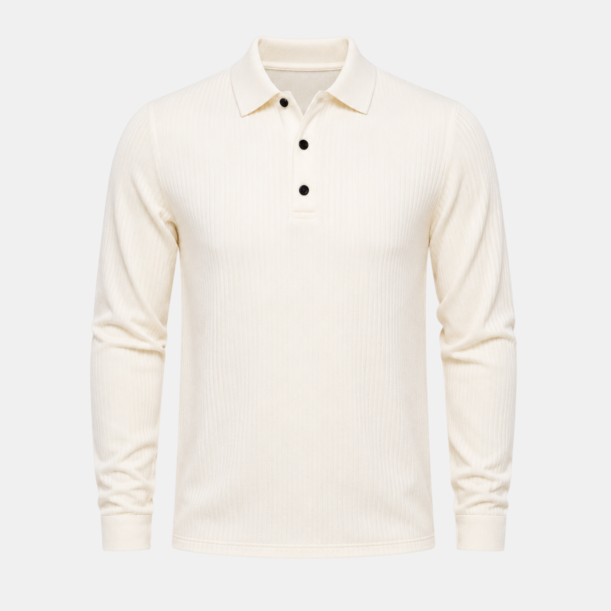 Valeniri | Men's Long Sleeve Polo Shirt – Stand Collar Casual Classic Fit