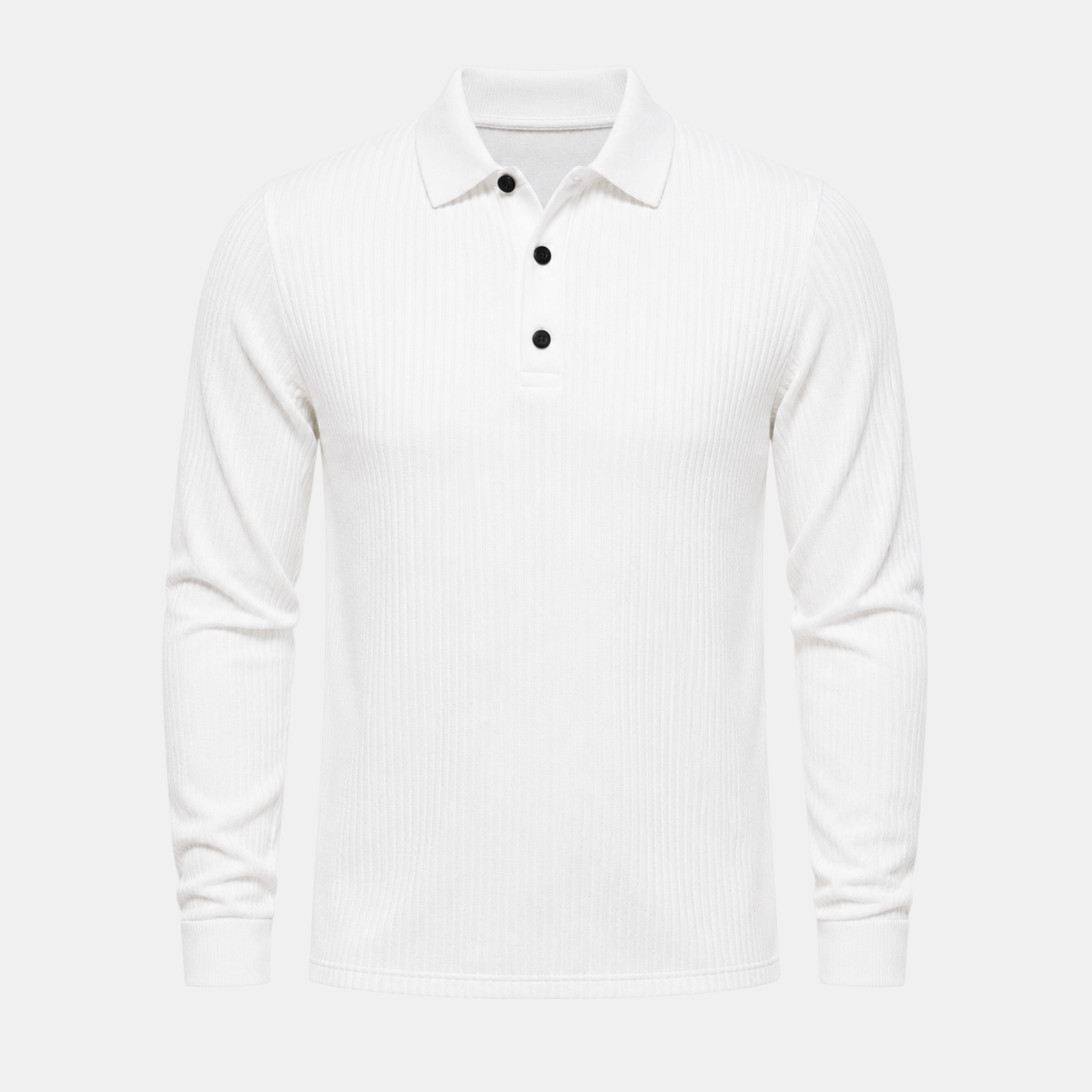 Valeniri | Men's Long Sleeve Polo Shirt – Stand Collar Casual Classic Fit