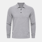 Valeniri | Men's Long Sleeve Polo Shirt – Stand Collar Casual Classic Fit
