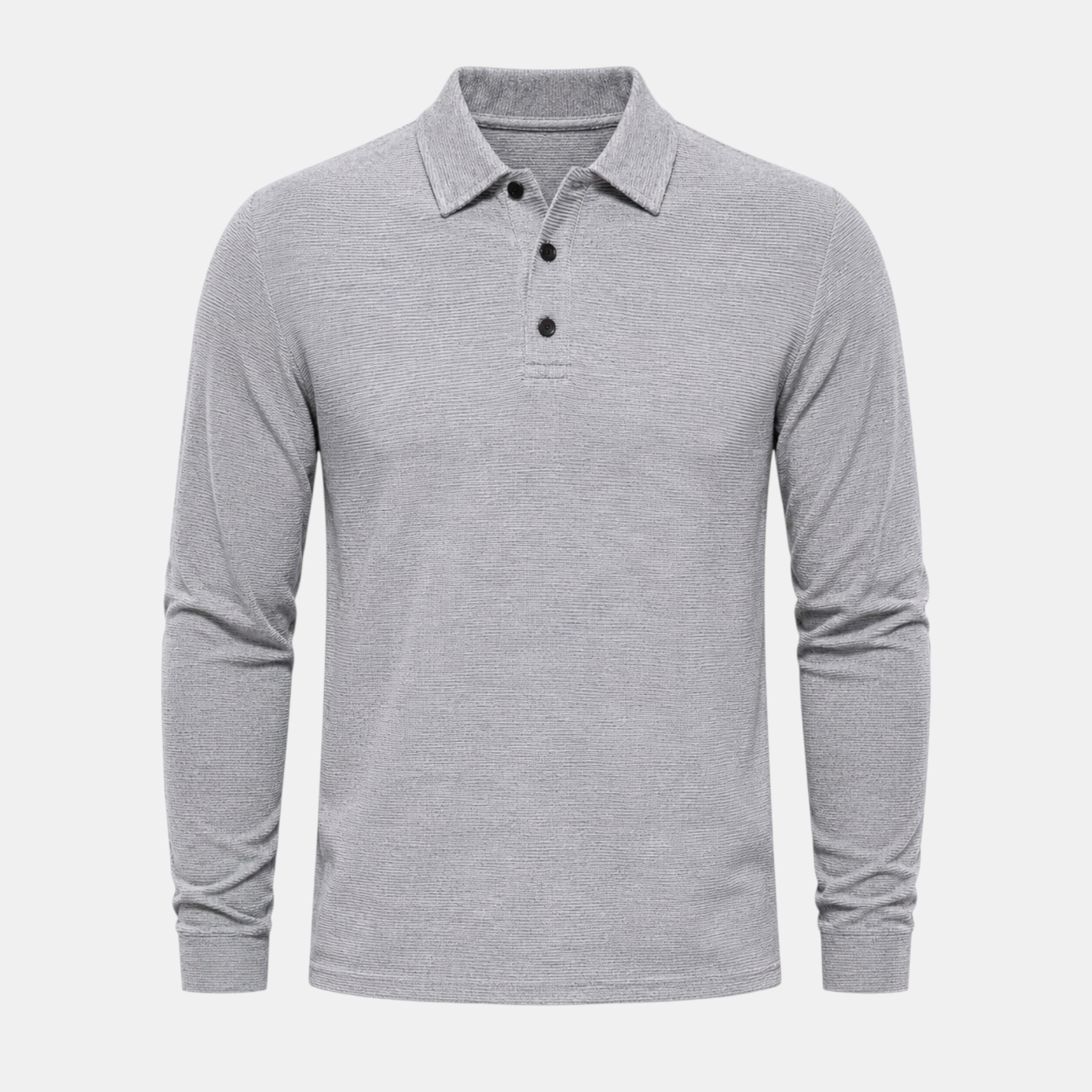 Valeniri | Men's Long Sleeve Polo Shirt – Stand Collar Casual Classic Fit