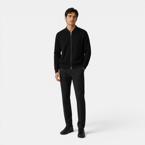 Valeniri | Men's Knit Cardigan Jacket Classic Slim Fit Long Sleeve Sweater