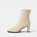 Valeniri | Women's Velvet Ankle Boots Block Thick Heel Classic Style