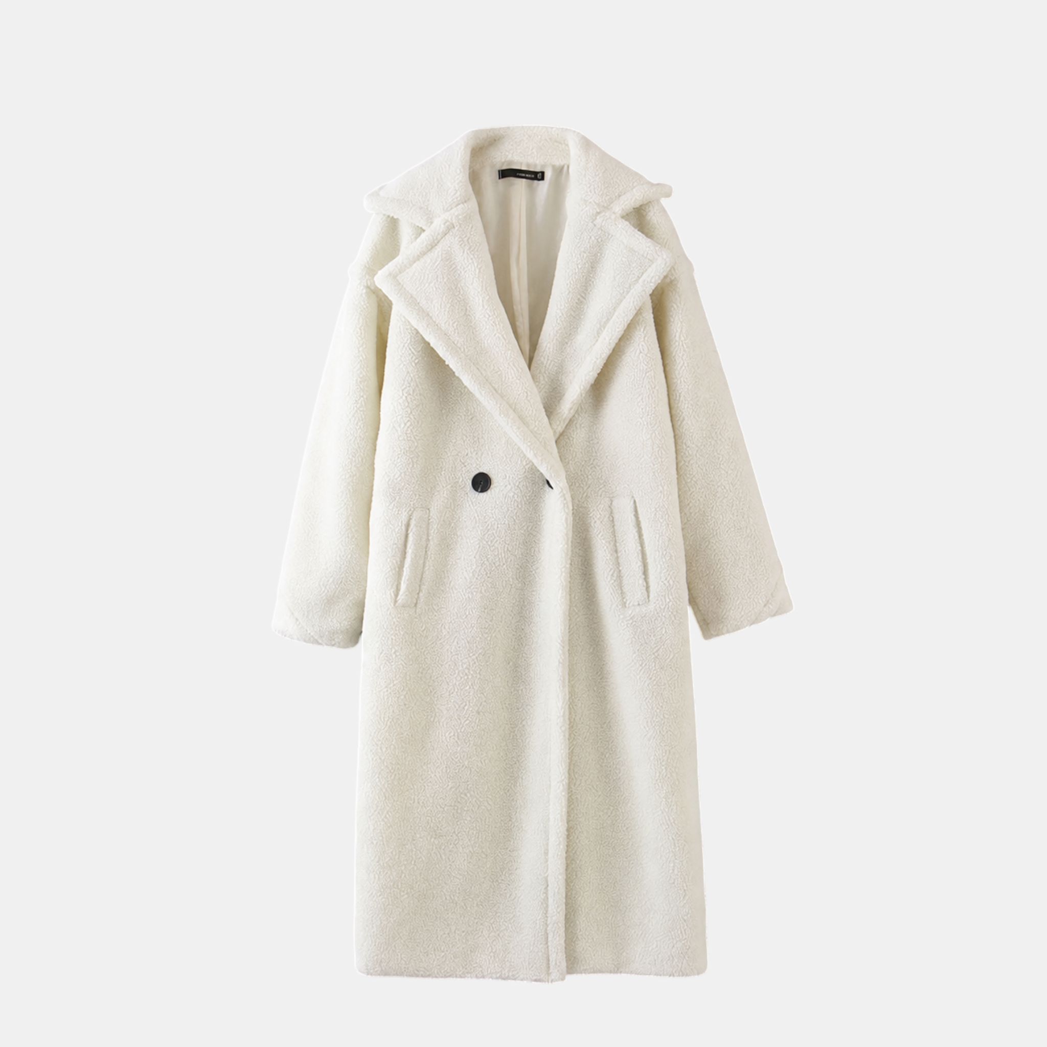 Valeniri | Women's Lamb Fur Trench Coat – Warm Mid-Length Winter Outerwear