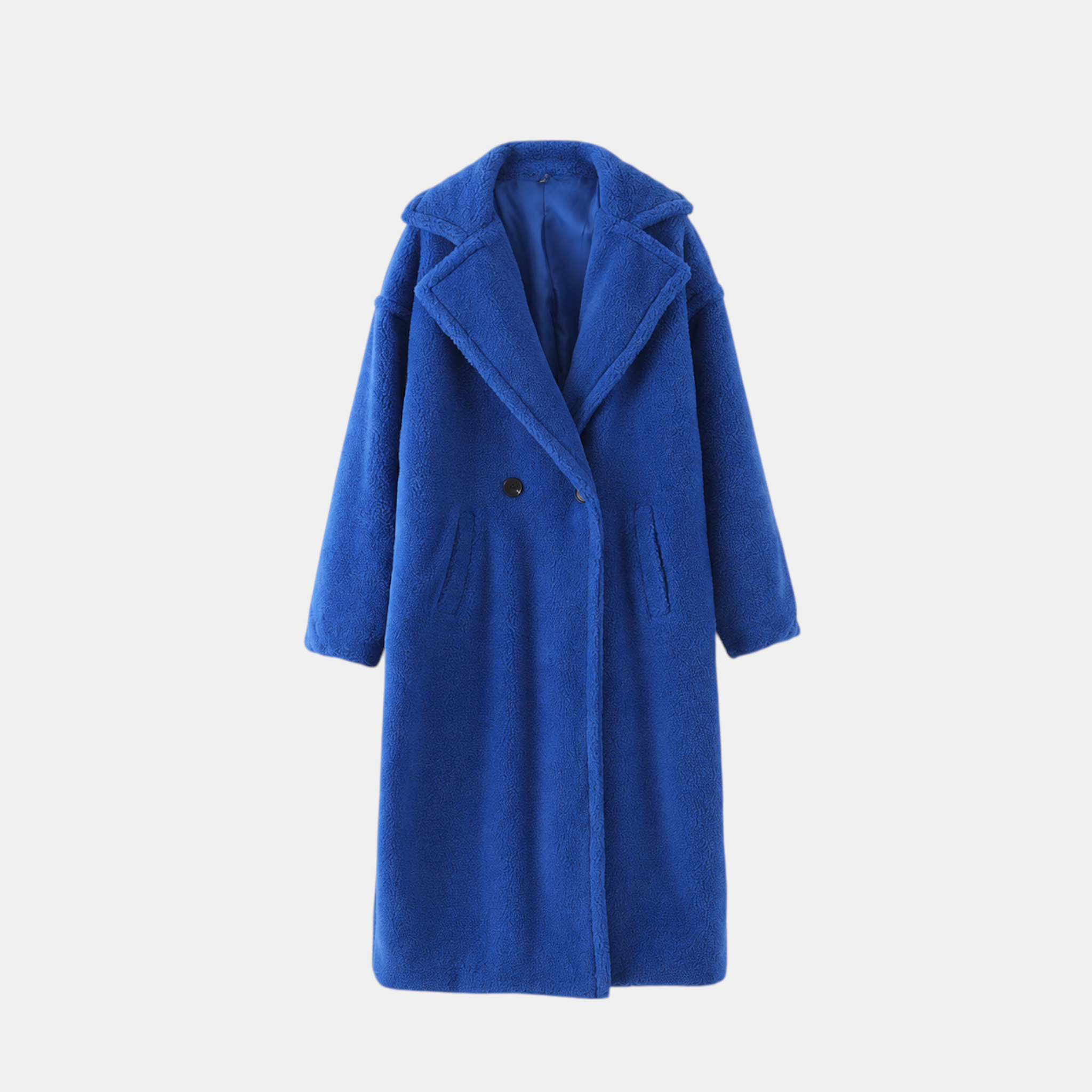 Valeniri | Women's Lamb Fur Trench Coat – Warm Mid-Length Winter Outerwear