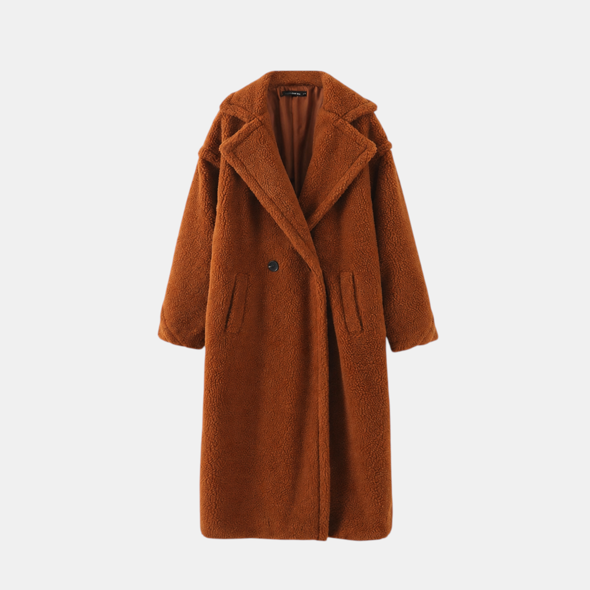 Valeniri | Women's Lamb Fur Trench Coat – Warm Mid-Length Winter Outerwear