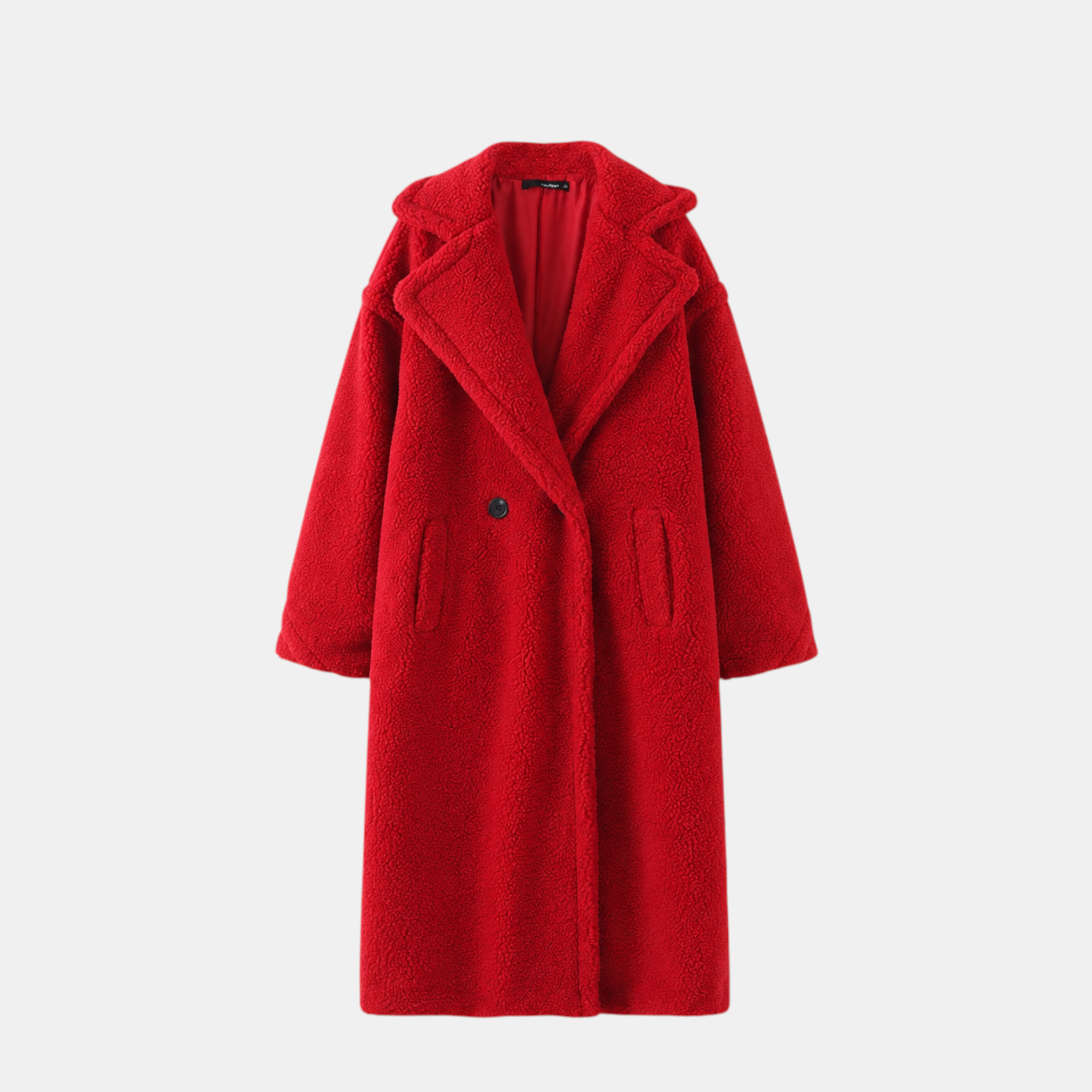 Valeniri | Women's Lamb Fur Trench Coat – Warm Mid-Length Winter Outerwear