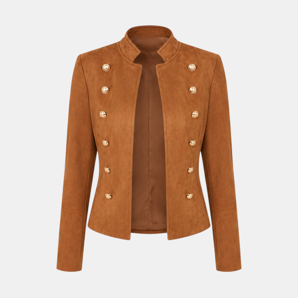 Valeniri | Women’s Suede Feel Buttoned Cardigan