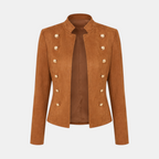 Valeniri | Women’s Suede Feel Buttoned Cardigan