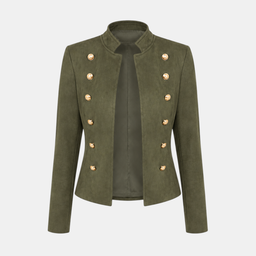 Valeniri | Women’s Suede Feel Buttoned Cardigan