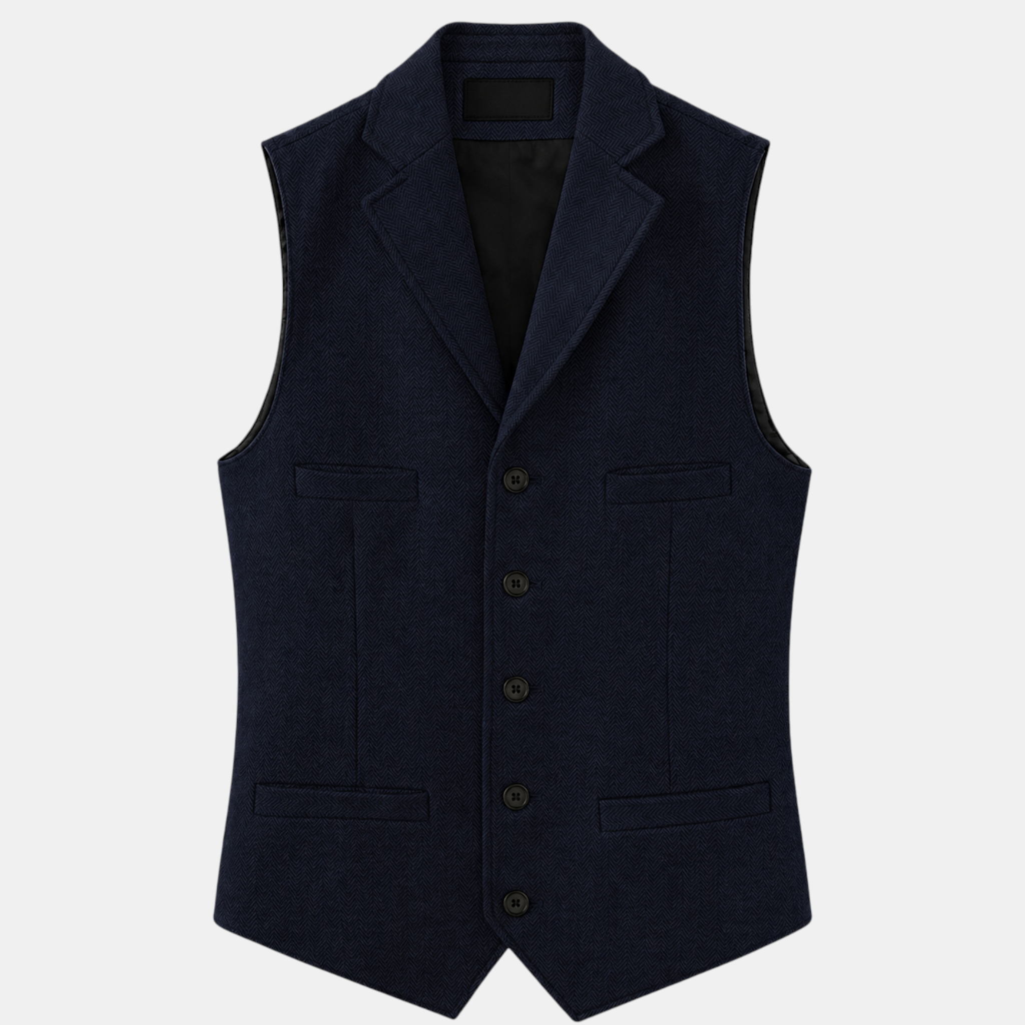 Valeniri | Men's Herringbone Vest Classic Slim Fit Formal Waistcoat