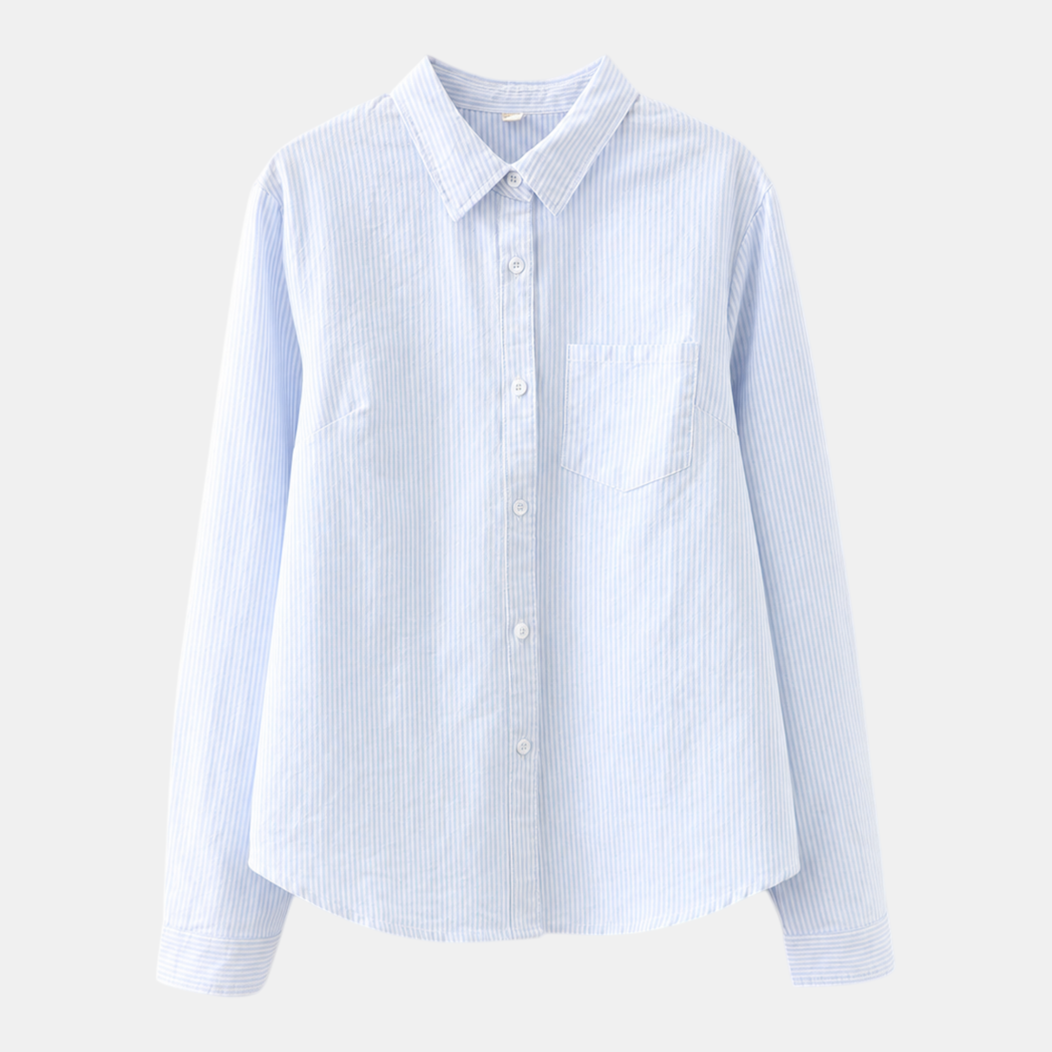 Valeniri | Women's Oxford Shirt Long Sleeve Loose Fit Cotton Blouse