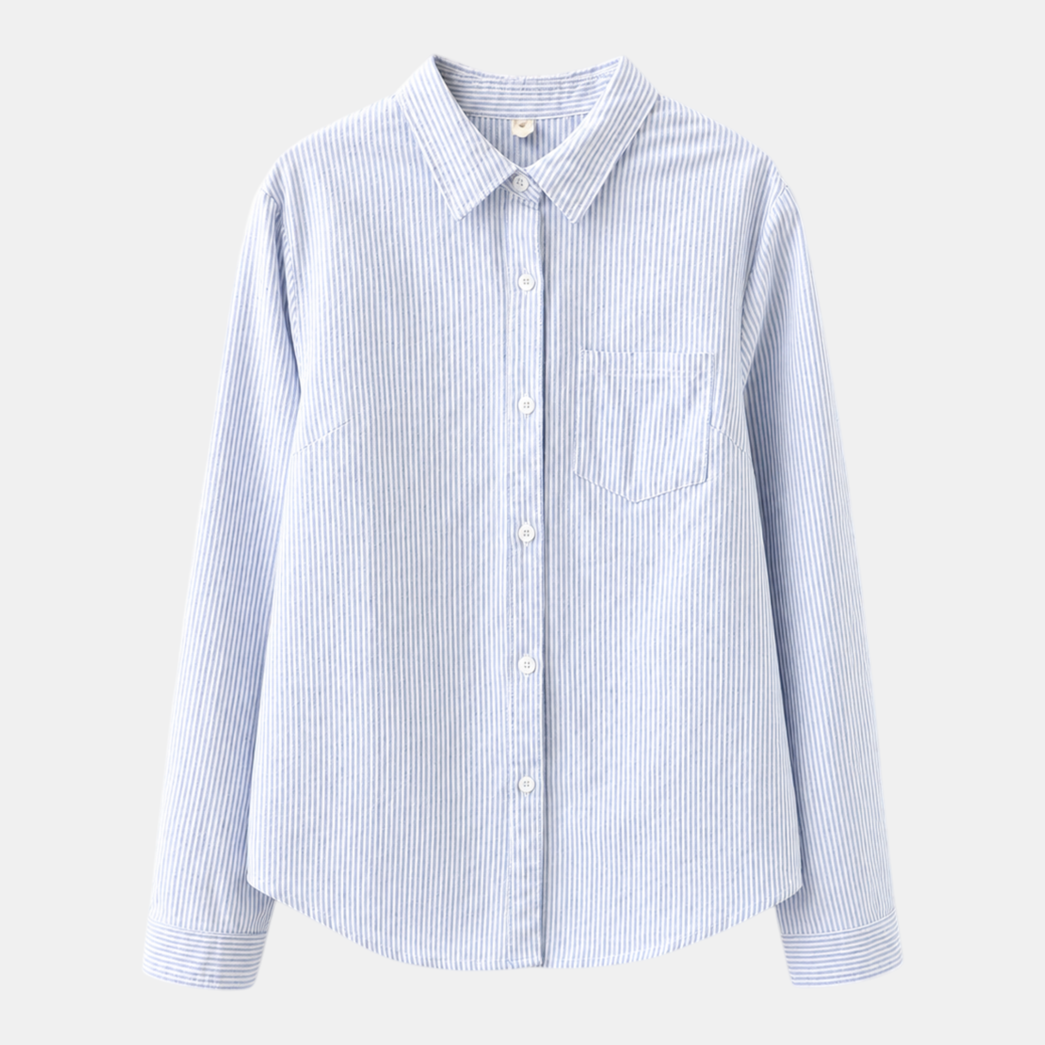 Valeniri | Women's Oxford Shirt Long Sleeve Loose Fit Cotton Blouse