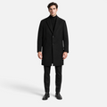 Valeniri | Men’s Long Overcoat – Single-Breasted Notch Lapel
