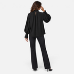 Valeniri | Women’s Pussy Bow Blouse – Tie-Neck Long Sleeve Top