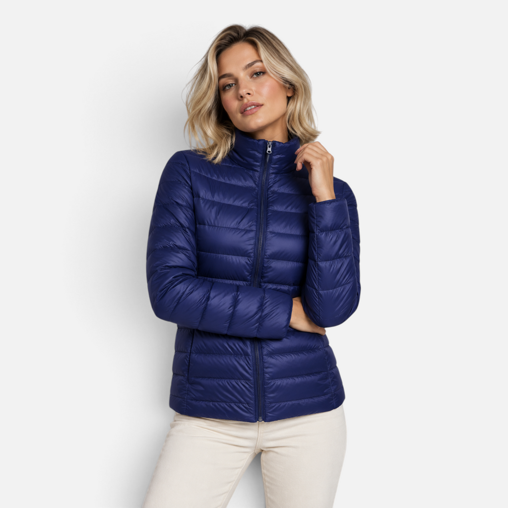 Valeniri | Women’s Quilted Puffer Jacket – Lightweight High Neck Coat