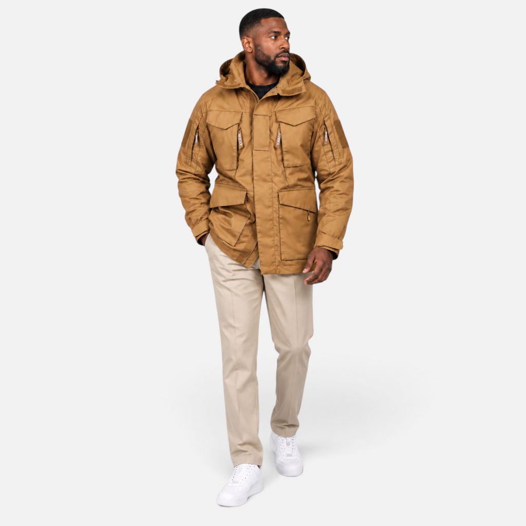 Valeniri | Men’s Mid-Length Parka – Hooded Utility Jacket