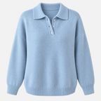 Valeniri | Women’s Knitted Polo Jumper – Collared Long Sleeve Sweater
