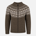 Valeniri | Men’s Fair Isle Knitted Cardigan – Nordic Full-Zip Jumper