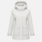 Valeniri | Women’s Waterproof Parka – Hooded Fleece Mid-Length Coat