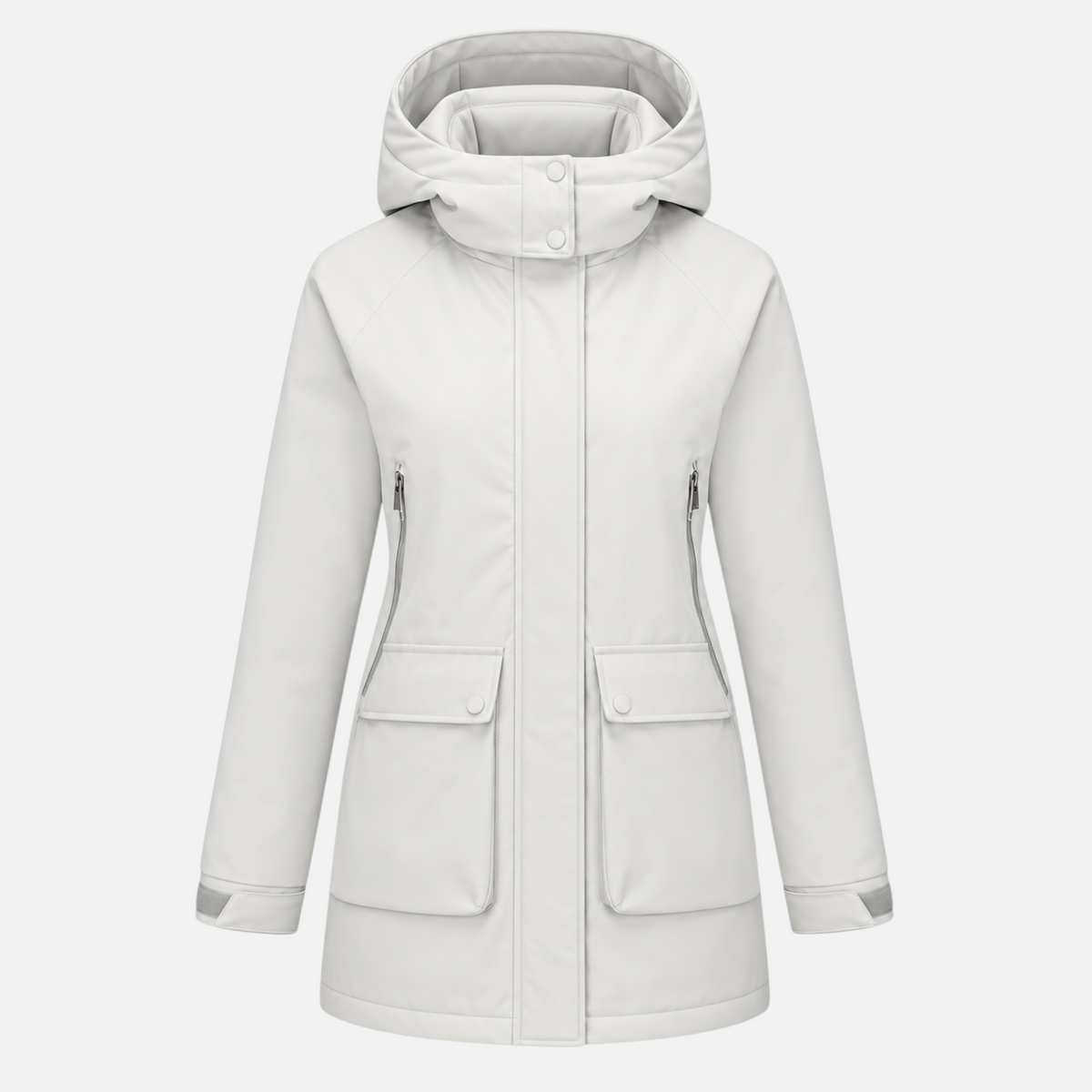 Valeniri | Women’s Waterproof Parka – Hooded Fleece Mid-Length Coat