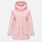 Valeniri | Women’s Waterproof Parka – Hooded Fleece Mid-Length Coat