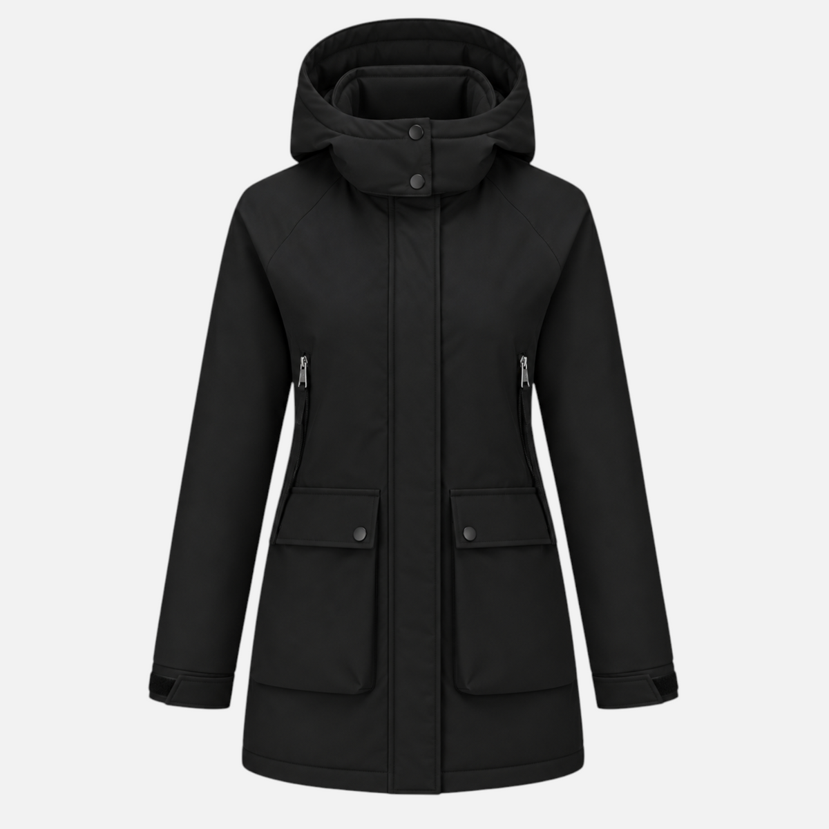 Valeniri | Women’s Waterproof Parka – Hooded Fleece Mid-Length Coat