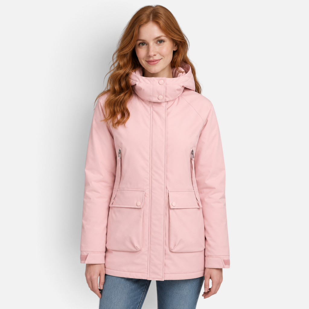 Valeniri | Women’s Waterproof Parka – Hooded Fleece Mid-Length Coat