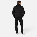 Valeniri | Men’s Faux Shearling Jacket – Slim Fit Suede Fur Collar Coat