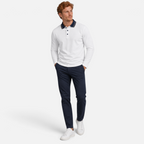 Valeniri | Men’s Long Sleeve Polo Shirt – Contrast Collar Polo Sweater