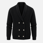 Valeniri | Men’s Shawl Collar Knit Cardigan – Double-Breasted Sweater