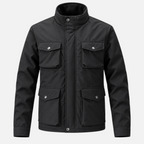Valeniri | Men’s Field Jacket – Four-Pocket Stand Collar Coat