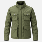 Valeniri | Men’s Field Jacket – Four-Pocket Stand Collar Coat